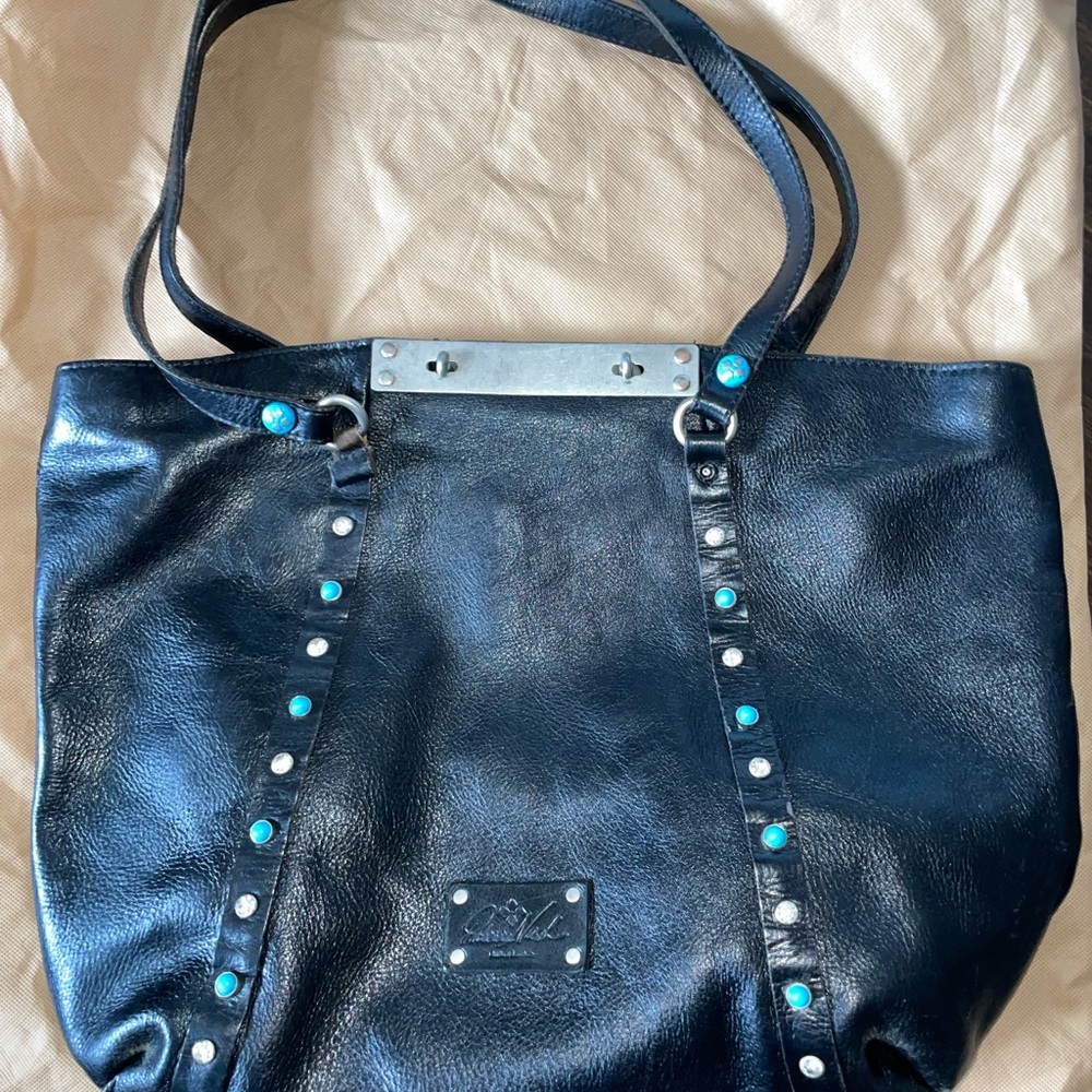 Patricia Nash Benvenuto Black Large Tote handbag